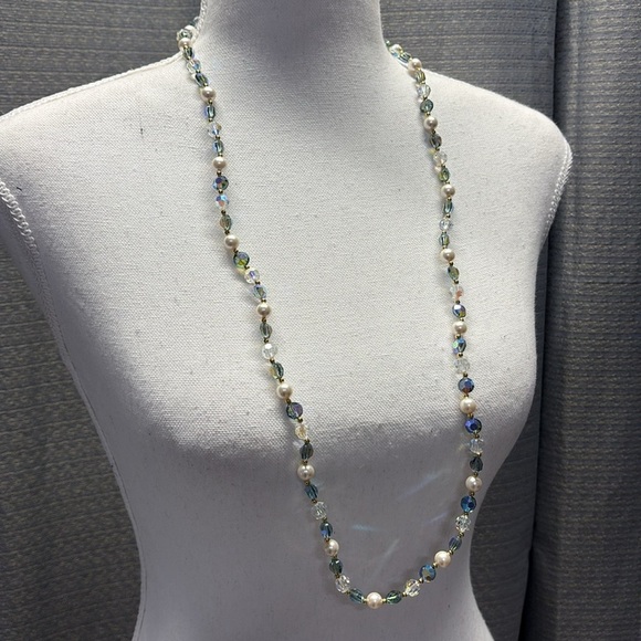 SAL Swarovski America Ltd. Crystal Aurora Borealis Necklace - Picture 2 of 12